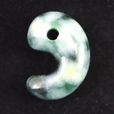 Natural Itoigawa Jadeite Green 30mm Magatama 11.8g with Certificate (ID:46283)