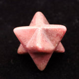 Japanese Natural Rhodonite 22mm Star Polyhedron 6.0g (ID:46401)