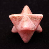 Japanese Natural Rhodonite 22mm Star Polyhedron 6.0g (ID:46401)