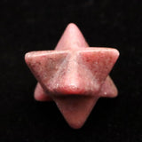 Japanese Natural Rhodonite 22mm Star Polyhedron 6.0g (ID:46401)