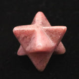 Japanese Natural Rhodonite 22mm Star Polyhedron 6.0g (ID:46401)