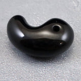 Japanese Natural Obsidian 24mm Magatama 4.3g (ID:46839)