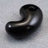 Japanese Natural Obsidian 24mm Magatama 4.3g (ID:46839)