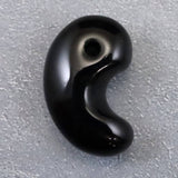 Japanese Natural Obsidian 24mm Magatama 4.3g (ID:46839)