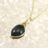 Izumo Jasper Oval 10mm Pendant 14K Gold Filled Type.C (ID:46977)