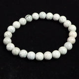 Japanese Natural Gray Kumano Stone 8mm Bead Bracelet 17.3g (ID:47404)