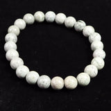 Japanese Natural Gray Kumano Stone 8mm Bead Bracelet 17.3g (ID:47404)