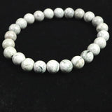Japanese Natural Gray Kumano Stone 8mm Bead Bracelet 17.3g (ID:47404)