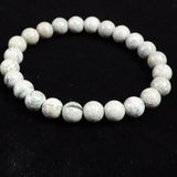 Japanese Natural Gray Kumano Stone 8mm Bead Bracelet 17.3g (ID:47404)