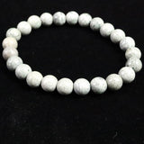 Japanese Natural Gray Kumano Stone 8mm Bead Bracelet 17.3g (ID:47404)