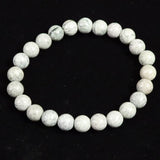Japanese Natural Gray Kumano Stone 8mm Bead Bracelet 17.3g (ID:47404)