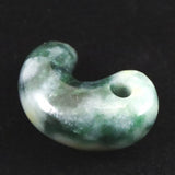 Natural Itoigawa Jadeite Green 30mm Magatama 12.1g with Certificate (ID:47743)
