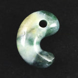 Natural Itoigawa Jadeite Green 30mm Magatama 12.1g with Certificate (ID:47743)