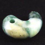 Natural Itoigawa Jadeite Green 30mm Magatama 12.1g with Certificate (ID:47743)
