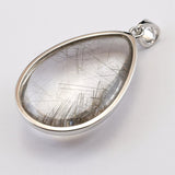 Japanese Natural Rutilated Quartz 33mm Drop Pendanttop 12.6g (ID:48472)