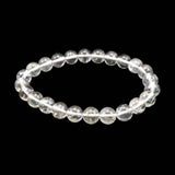 Japanese Natural Quartz 8mm Bead Bracelet 17.1g (ID:48493)
