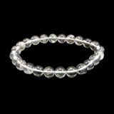 Japanese Natural Quartz 8mm Bead Bracelet 17.1g (ID:48493)