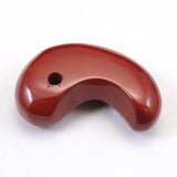 Japanese Natural Akadama Jasper 32mm Magatama 10.3g (ID:48533)