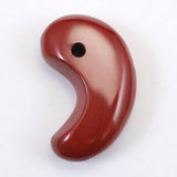 Japanese Natural Akadama Jasper 32mm Magatama 10.3g (ID:48533)
