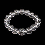 Japanese Natural Quartz S Grade A 14mm Bead Bracelet with Paulownia Wood Box 60.4g (ID:49257)