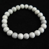 Japanese Natural Karst Stalactite 8mm Bead Bracelet 18.6g (ID:49667)