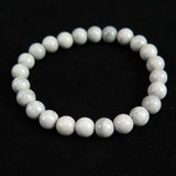 Japanese Natural Karst Stalactite 8mm Bead Bracelet 18.6g (ID:49667)
