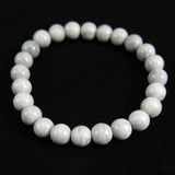 Japanese Natural Karst Stalactite 8mm Bead Bracelet 18.6g (ID:49667)