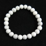 Japanese Natural Karst Stalactite 8mm Bead Bracelet 18.6g (ID:49667)