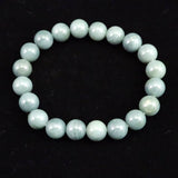 Japanese Natural Light Color Solomonite 10mm Bead Bracelet 28.9g (ID:50106)