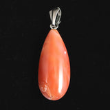 Natural Pink Gem Coral Pendant Top 2.70g from Miyakojima, Japan (ID:50289)