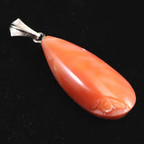 Natural Pink Gem Coral Pendant Top 2.70g from Miyakojima, Japan (ID:50289)
