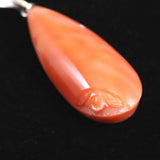 Natural Pink Gem Coral Pendant Top 2.70g from Miyakojima, Japan (ID:50289)