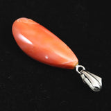 Natural Pink Gem Coral Pendant Top 2.70g from Miyakojima, Japan (ID:50289)