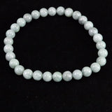 Natural Itoigawa Jadeite Green-Black 6.5mm Bead Bracelet 14.4g with Certificate (ID:50418)