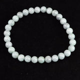 Natural Itoigawa Jadeite Green-Black 6.5mm Bead Bracelet 14.4g with Certificate (ID:50418)