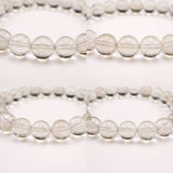 Japanese Natural Included Quartz 9mm Bead Bracelet 22.2g (ID:50646)