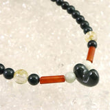 Izumo Jasper 美保岐玉 Magatama Bead ネックレス 18mm 24.84g with Directory Card (ID:50707)