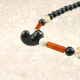 Izumo Jasper 美保岐玉 Magatama Bead ネックレス 18mm 24.84g with Directory Card (ID:50707)