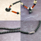 Izumo Jasper Mihogidama 18mm Magatama Bead Necklace 24.84g (ID:50707)