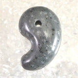 Japanese Natural Omi Rhyolite 32mm Magatama 11.7g (ID:51069)