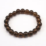 Japanese Natural Smoky Quartz 9mm Bead Bracelet 23.2g (ID:51468)
