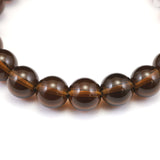 Japanese Natural Smoky Quartz 9mm Bead Bracelet 23.2g (ID:51468)