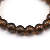 Japanese Natural Smoky Quartz 9mm Bead Bracelet 23.2g (ID:51468)