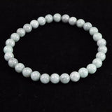 Natural Itoigawa Jadeite Green-Black 6.5mm Bead Bracelet 14.3g with Certificate (ID:51553)