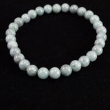 Natural Itoigawa Jadeite Green-Black 6.5mm Bead Bracelet 14.3g with Certificate (ID:51553)