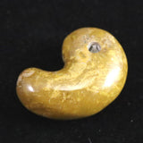 Japanese Natural Yufu Yellow Jasper 21mm Magatama 4.25g (ID:51719)