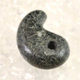 Japanese Natural Black Hide Garnet 30mm Magatama 10.4g (ID:52033)