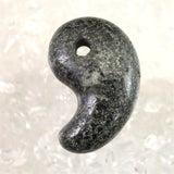 Japanese Natural Black Hide Garnet 30mm Magatama 10.4g (ID:52033)