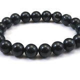 Japanese Natural Blue Kamuikotan Actinolite Schist 10mm Bead Bracelet 30.0g (ID:52357)