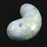 Natural Itoigawa Jadeite Blue 28mm Magatama 9.9g with Certificate (ID:52552)